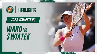 Swiatek vs Wang Round 3 Highlights  RolandGarros 2023 [upl. by Den]