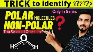 Trick to identify polar and nonpolar molecules  How to identify polar and nonpolar molecules [upl. by Sidky665]