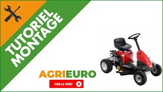 Tondeuse rider MTD SMART Minirider 60 SDE  MTD ThorX 196cc  Démarrage électrique montage complet [upl. by Hterrag]