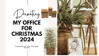 Decorating my office for Christmas 2024 [upl. by Lemrac]