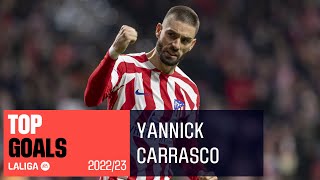 TOP GOLES Yannick Carrasco LaLiga 20222023 [upl. by Buckler]