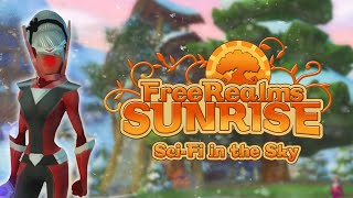 SciFi in the Sky  Free Realms Sunrise InGame Preview [upl. by Aelanna]