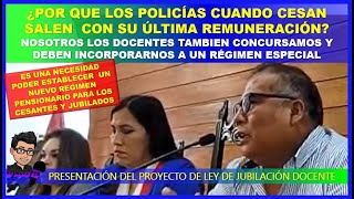 😱👉¿POR QUÉ LOS POLICÍAS CESAN CON SU ÚLTIMA REMUNERACIÓN DEBEMOS JUBILARNOS CON EL MISMO SUELDO [upl. by Schiff]