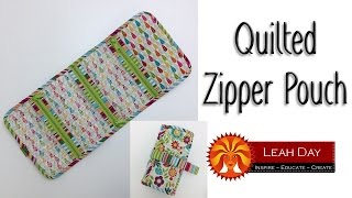 How to Make a Quilted Zipper Organizer  Quilty Box Challenge [upl. by Greerson]