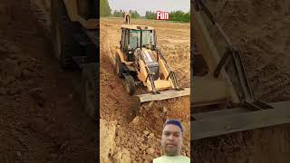 Fun backhoe automobile jcpbackhoe funny jcbraceing excavator jcb cat jcbc comedy [upl. by Marva978]