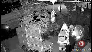 Fire pit thieves caught on camera [upl. by Semyaj721]