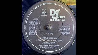 Alyson Williams  I Second That Emotion J amp M Remix 1989 [upl. by Nerret]