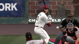 San Francisco Giants vs Arizona Diamondbacks  MLB Today 63 Full Game Highlights MLB The Show 24 [upl. by Noseaj]