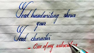 How to write in cursive handwriting calligraphy [upl. by Fatsug]