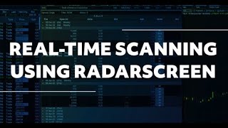 Desktop QuickStart  RealTime Scanning Using RadarScreen [upl. by Etteniuqna]