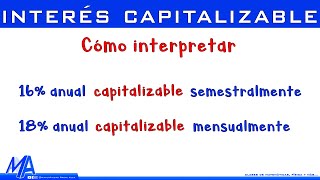 Interés compuesto capitalizable [upl. by Gerrit]