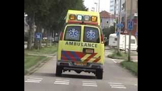 A1 ambulance 15118 oude NIEUWE HOEFWEG BLEISWIJK [upl. by Urbain]