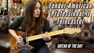 Fender American Professional II Telecaster Roasted Pine  Guitar of the Day  Angela Petrilli [upl. by Julita396]