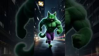 Dad Cat saved his son from Devil Hulk 🙀 cat catsoftiktok shortsfeed trendingshorts viralshorts [upl. by Goldner914]