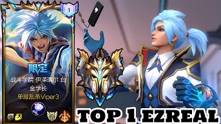 Wild Rift Ezreal  Top 1 Ezreal Gameplay Rank Sovereign [upl. by Elleinet]