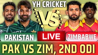 pakistan vs zimbabwe live match score  pak vs zim live 2nd odi match today [upl. by Sabanrab673]