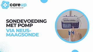 Sondevoeding met pomp via neusmaagsonde  CareUp Virtual Learning Lab [upl. by Mccullough]