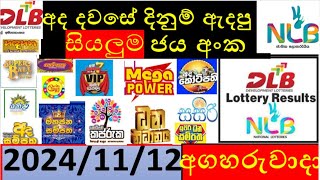 Lottery Results today DLB NLB ලොතරැයි ප්‍රතිපල අද All 20241112 results lottery viral subscribe [upl. by Sinne]