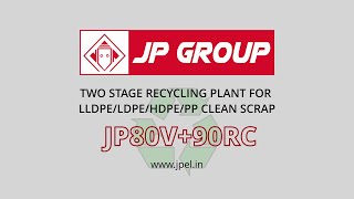 Two Stage Plastic Recycling  Ideal for LLDPELDPEHDPEPP Clean Scrap [upl. by Lyreb]