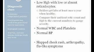 Aplastic Crises in Sickle Cell Emergency Managementwmv [upl. by Bradeord]