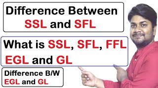 What is SSL SFL FFL EGL GL in Civil Engineering Drawing  Civil Engineering Basic Knowledge [upl. by Saltsman]