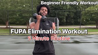 FUPA Elimination Workout  Daily 5 Minute Workout Routine [upl. by Yhtorod472]