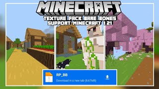 Bare Bones Texture Packs For Minecraft PEBE 121 [upl. by Avehsile427]