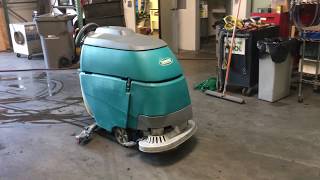 Tennant T5 28” Walk Behind Floor Scrubber 24V Battery [upl. by Gentilis508]