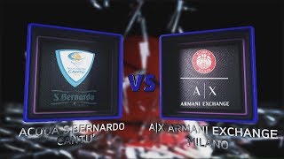 Highlights Acqua SBernardo Cantù  AX Armani Exchange Milano 9° turno LBA Serie A PosteMobile [upl. by Bird695]