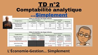 TD n°2  Comptabilité analytique Simplement  Cas concret expliqué et corrigé [upl. by Brufsky]