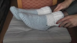 Crochet Socken häkeln Final Sockenspitze Teil 33 Skarpety na szydełku [upl. by Alieka]