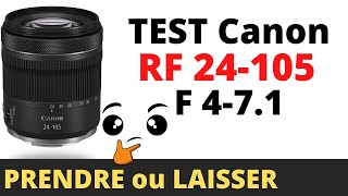 Test Canon RF 24105 F471  Que vaut lobjectif de kit [upl. by Niattirb]