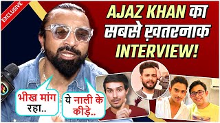 Ajaz Khans Most Khatarnaak Interview Gives Open Challenge To Elvish Purab Jha Praises Dhruv [upl. by Gregorius905]