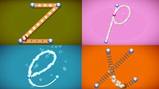 Letterschool Learn How to Write Cursive Lowercase Letter from Z to A [upl. by Anomor]