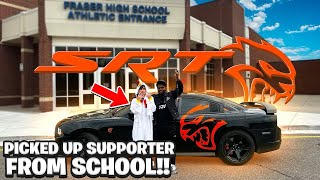 I PICKED UP A SUPPORTER FROM SCHOOL IN MY HELLCAT [upl. by Danielle]