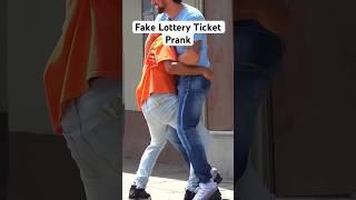 Fake 10000 Lottery Ticket Prank JoeySalads Pranks funny [upl. by Ierbua714]