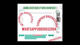 JAMB 2025 RUNS [upl. by Rola946]