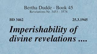 BD 3462  IMPERISHABILITY OF DIVINE REVELATIONS [upl. by Andra888]