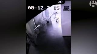 Huge explosion in Tianjin China caught on CCTV [upl. by Noitsuj]