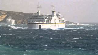 rough sea gozo channel line [upl. by Anilorac]