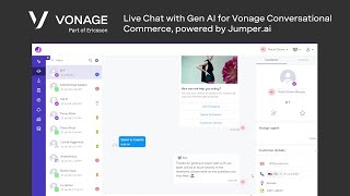 Vonage Conversational Commerce Live Chat with Generative AI [upl. by Emily323]