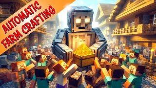 How to use Autocrafting in Minecraft Farms  The Iron Farm [upl. by Mulford]