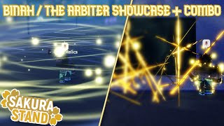 THE ARBITER COMBO  SHOWCASE  Sakura stand [upl. by Anaahs281]