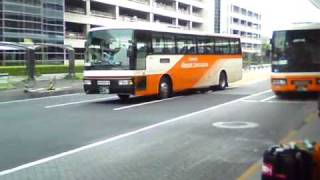 Japanese bowing to the bus as the leave the Narita airport [upl. by Charlean530]