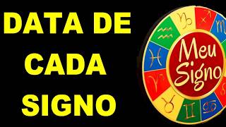 🔴 SIGNOS DE CADA MÊS DATAS DE CADA SIGNO DESCUBRA O SEU [upl. by Silvestro]