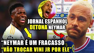 ðŸš¨ EITA Olha o que os JORNAIS ESPANHÃ“IS FALARAM DO NEYMAR E DO VINI JR â€œPÃ‰SSIMO INVESTIMENTOâ€ [upl. by Oba839]