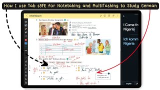 samsung Galaxy Tab S9 FE Annotating amp Notetaking Experience study vlog [upl. by Chavaree]