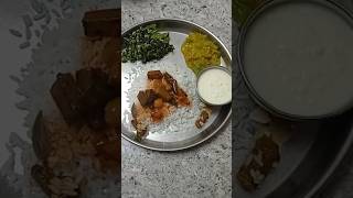 🥘VENDAKKAI Kuzhambu  KeeraiPoriyal 🥗 PudalangaiKootu🍲trending shorts viralvideo lunch food [upl. by Amsaj]