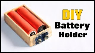 How to Make Battery Holder  DIY [upl. by Weatherley]