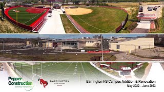 Barrington High School Renovation amp Addition 4K TimeLapse [upl. by Nereus]